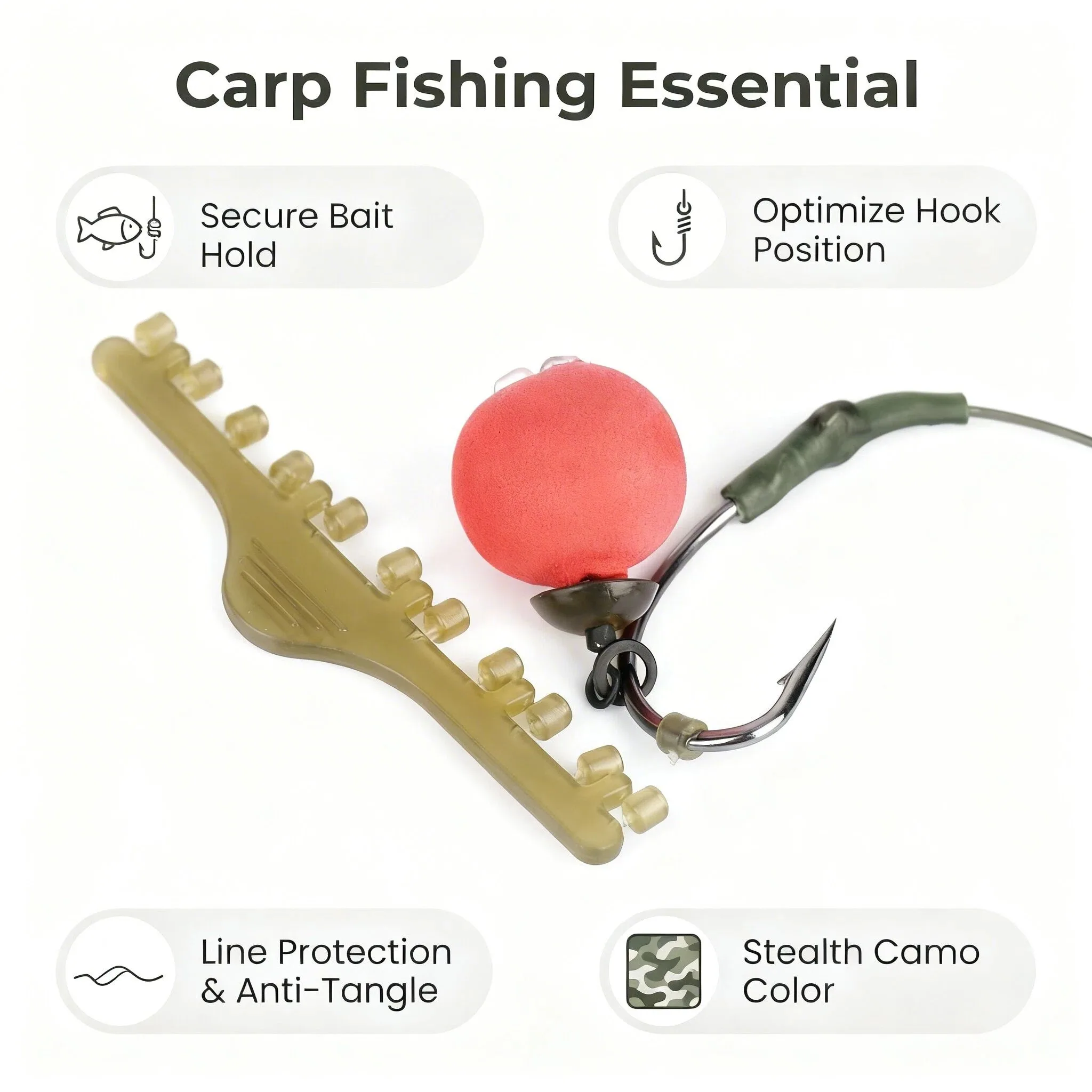 Anillas para anzuelos Hirisi AH040 – fijación pesca carpa - imagen 5