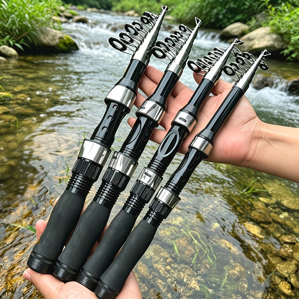 Caña telescópica de carbono para pesca en el mar – práctica compacta - imagen 5