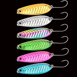 Cucharas mini de pesca con lentejuelas – Trucha y lubina