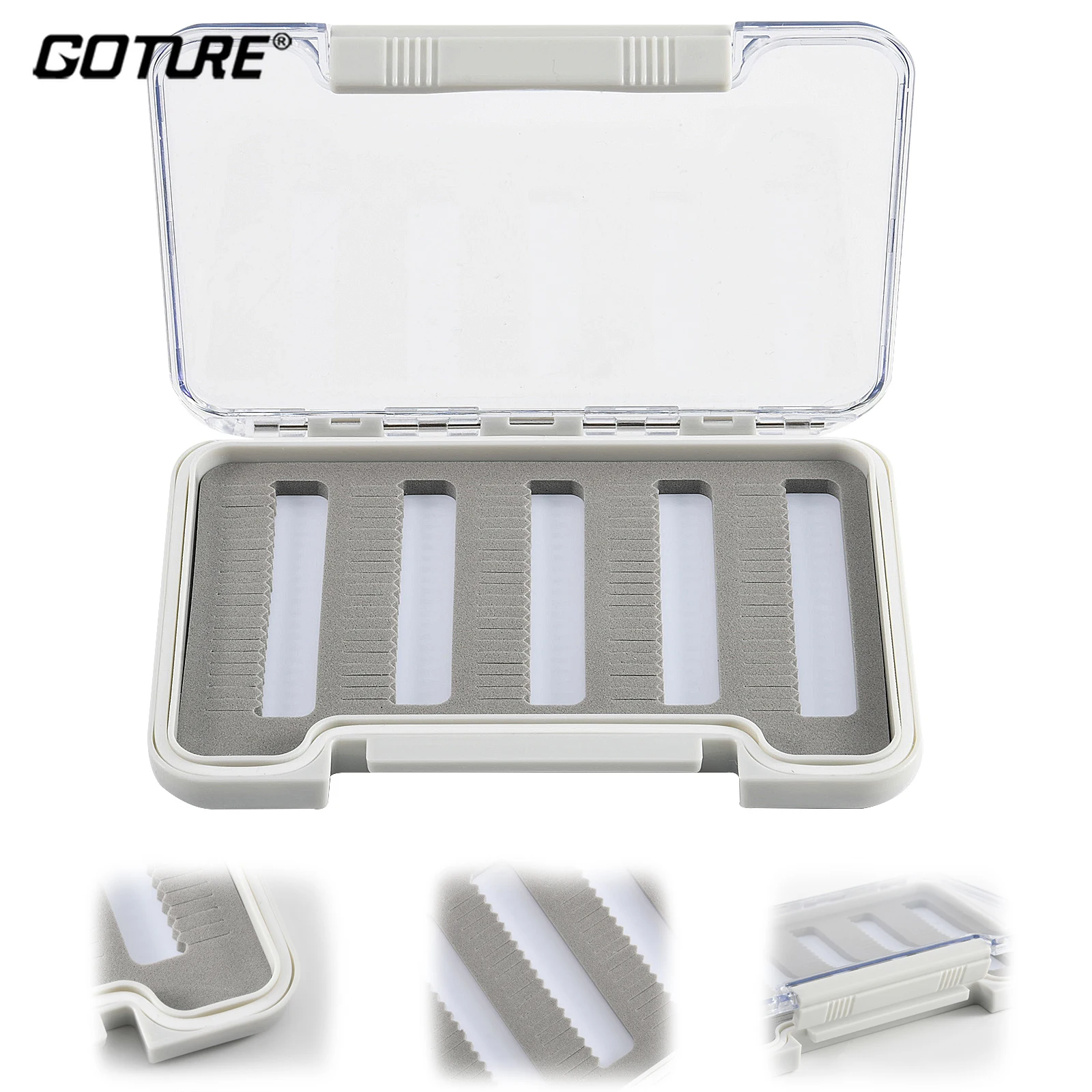 Goture Caja Portátil Impermeable para Señuelos de Mosca y Trucha - imagen 3