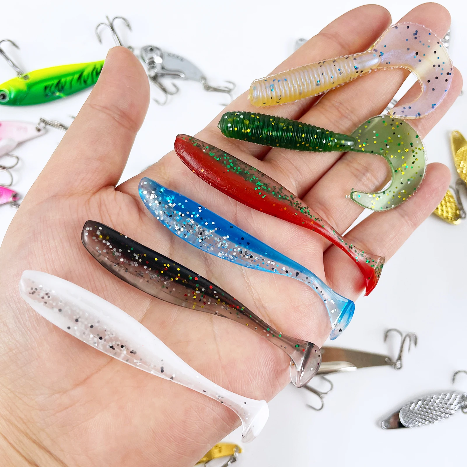 Kit de señuelos metálicos Vib FREE FISHER para pesca - imagen 2