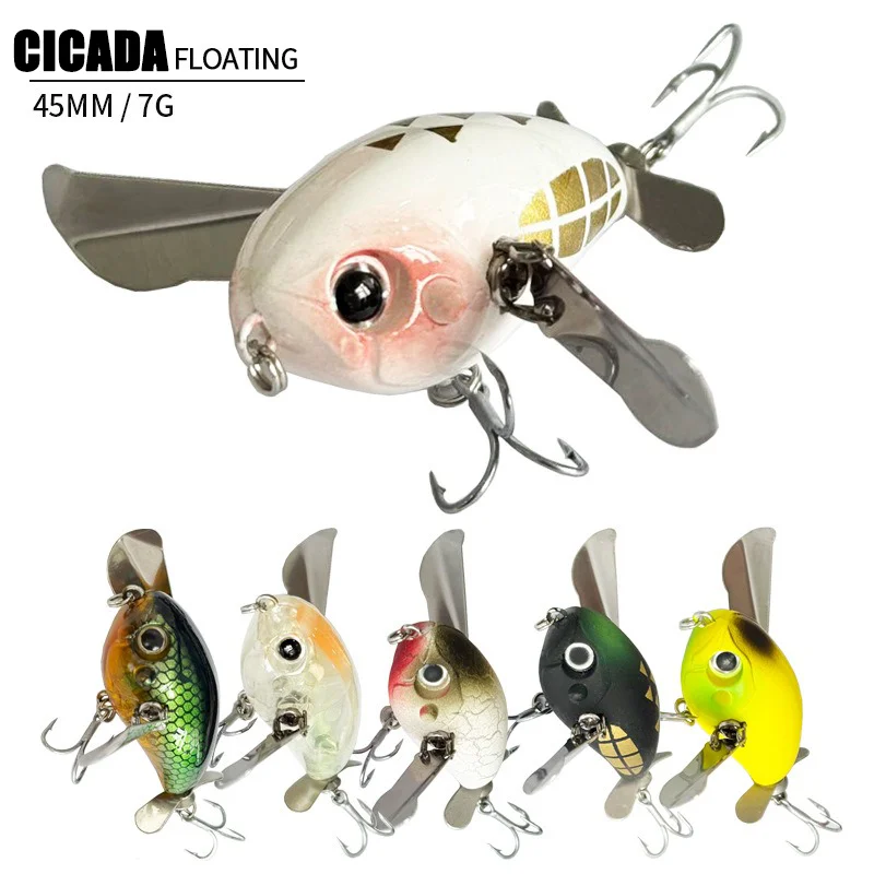 Señuelo Whopper Plopper de superficie con sonido y alas para lubina - imagen 4