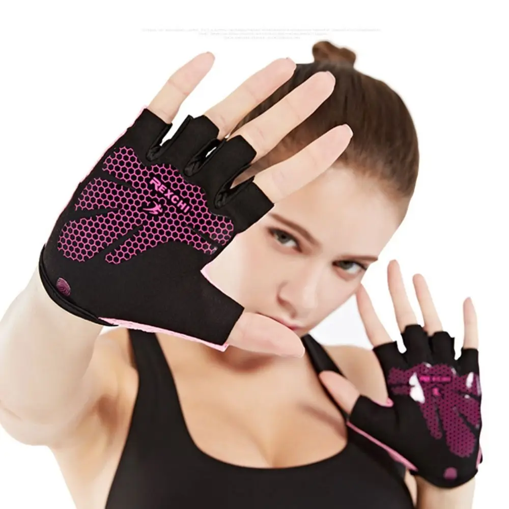 Guantes de media palma antideslizantes, transpirables y resistentes - imagen 3