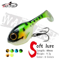 WALK FISH Señuelo de silicona Deraball anzuelo calidad