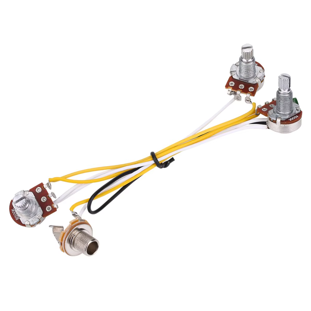 Kit de cableado para bajo eléctrico multicolor precableado