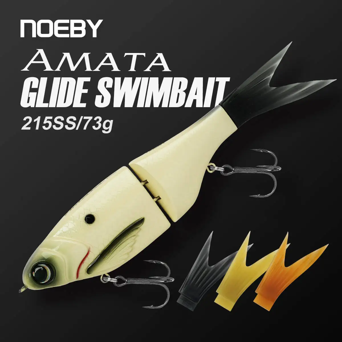 Señuelo Noeby Amata Glide Swimbait hundimiento lento para lucio - imagen 3