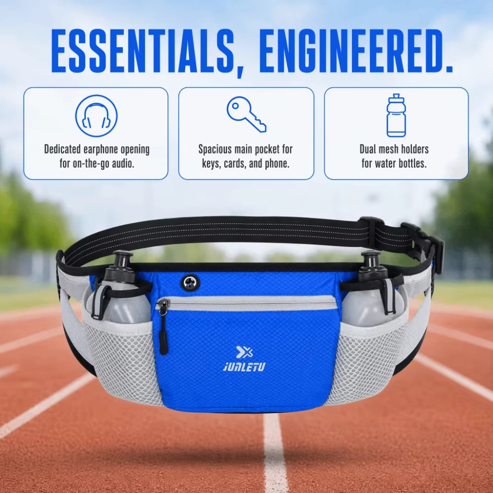 Cinturón Running Resistente al Agua con Bolsillo y Correa Ajustable - imagen 4