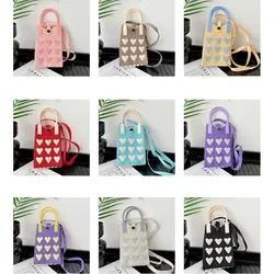 Sweet Love bolso de punto reutilizable gran capacidad para teléfono