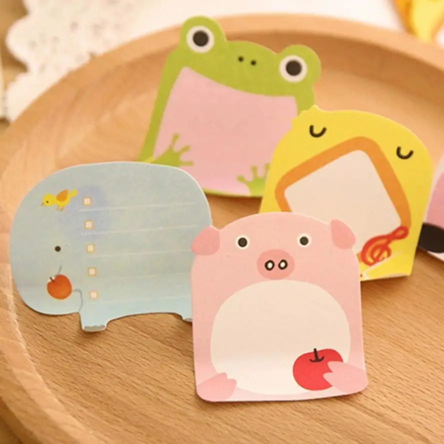 Pegatinas de animales con notas adhesivas, marcador y bloc - imagen 4