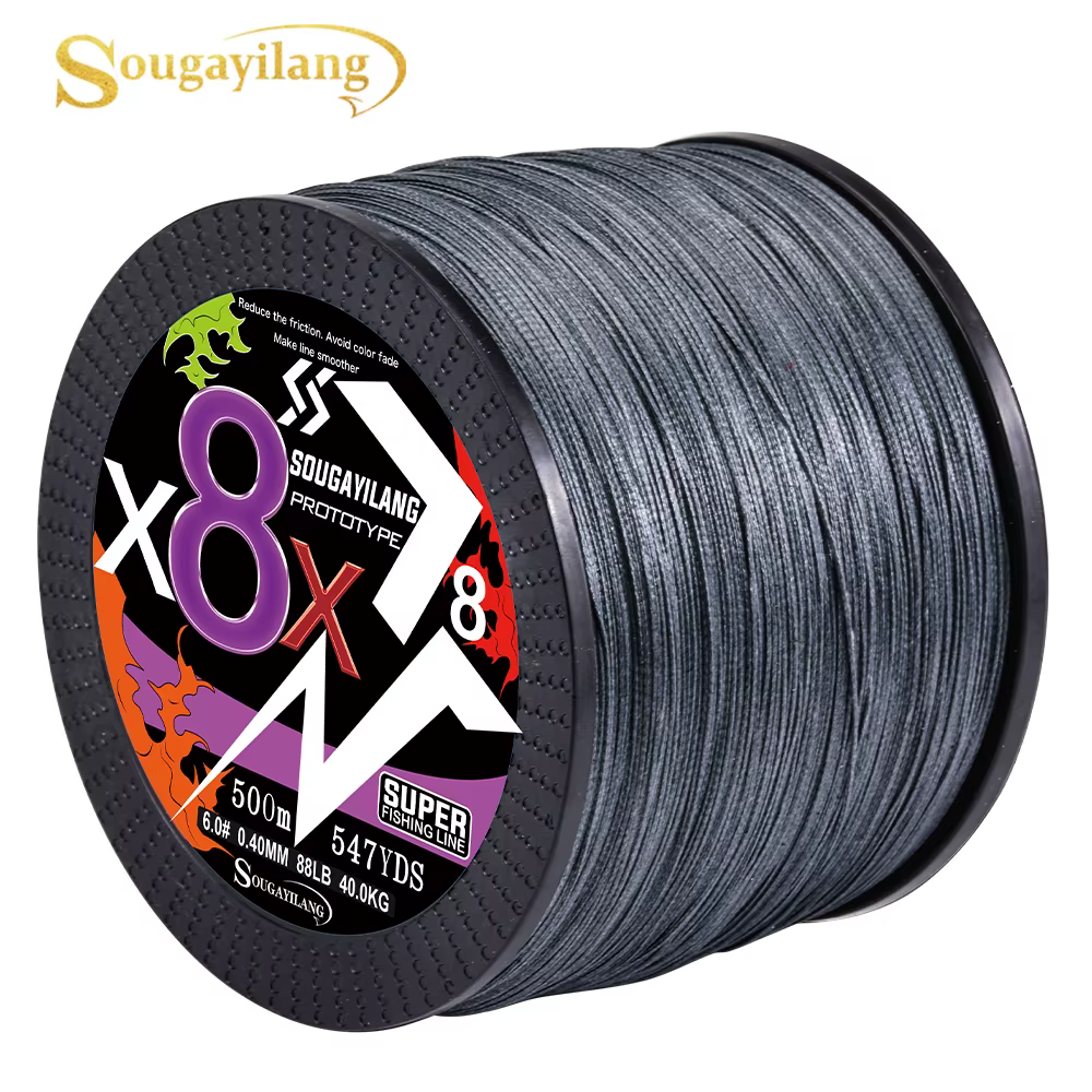 Sougayilang X8 – Línea trenzada PE de 4 hebras para agua dulce