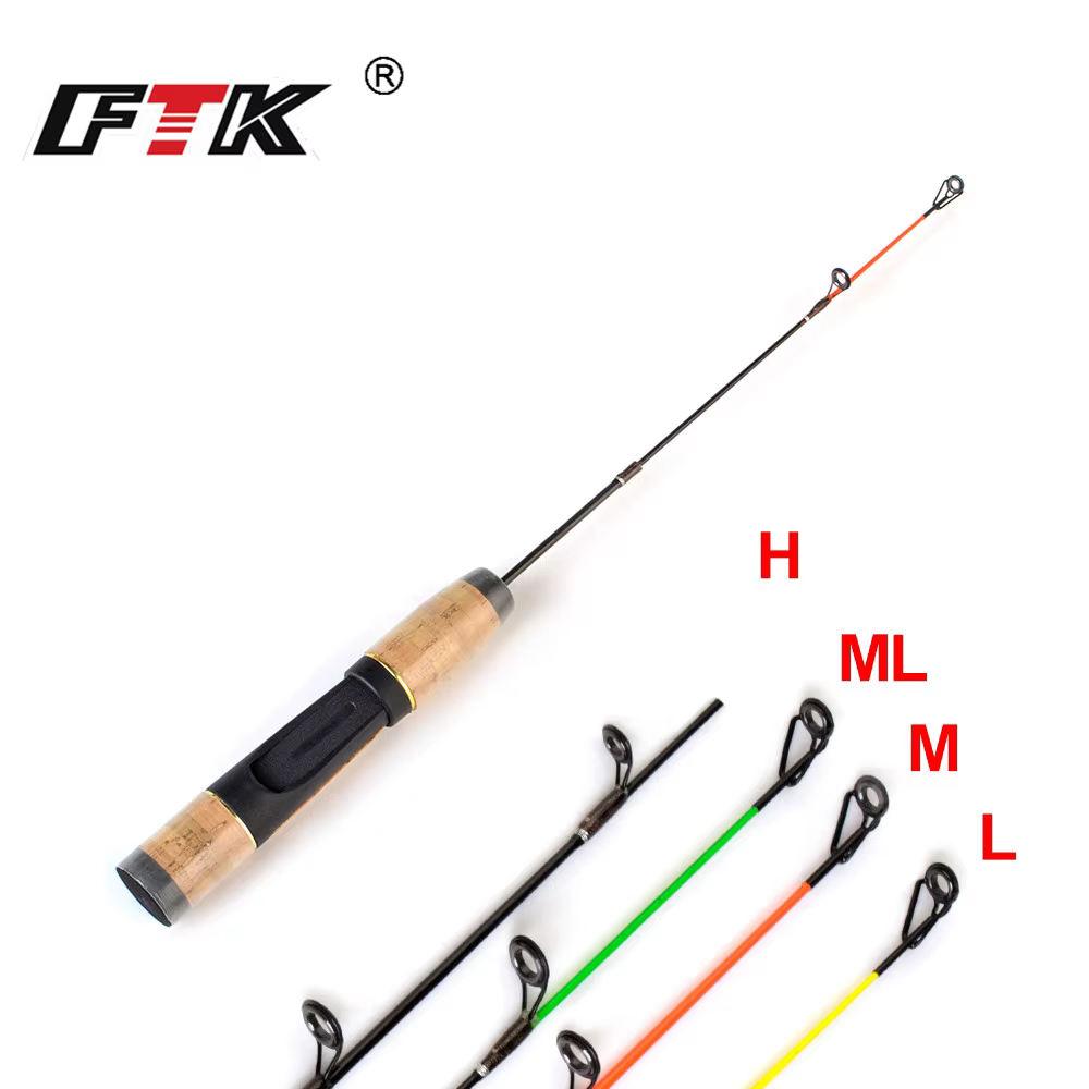 FTK Caña Vertical Jigging Hielo 4 Puntas Corcho EVA 43cm 2-30G