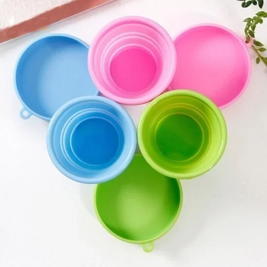 Vaso de viaje plegado para ahorrar espacio