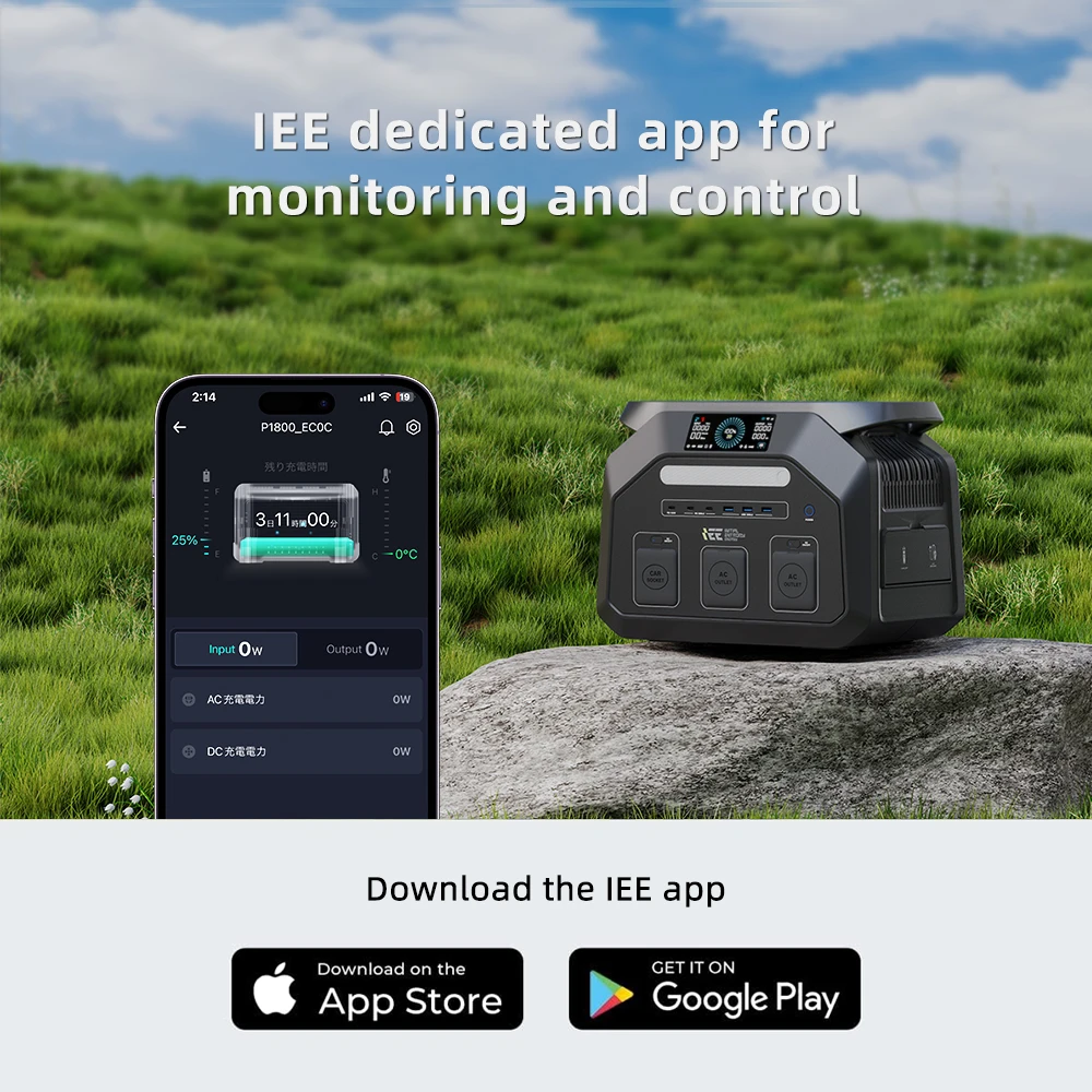 IEE Central eléctrica portátil con control APP y múltiples salidas - imagen 3