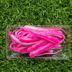 Mukun Imitación Gusano de Seda TPE 80mm – Señuelo para agua salada y dulce