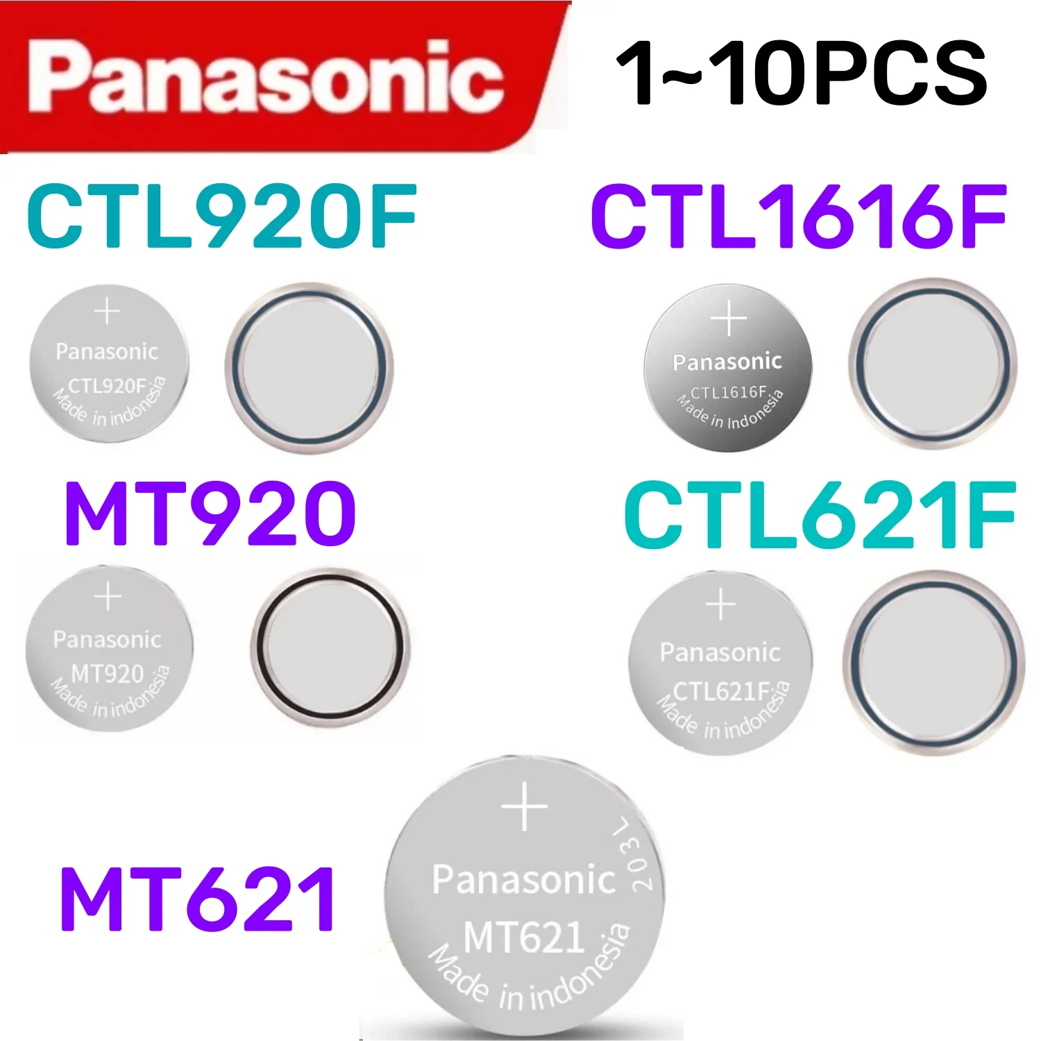Panasonic CTL920F – baterías integradas MT920 MT621