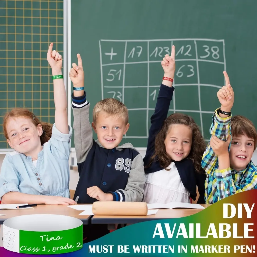 Pulseras Tyvek impermeables de papel sintético para eventos - imagen 3