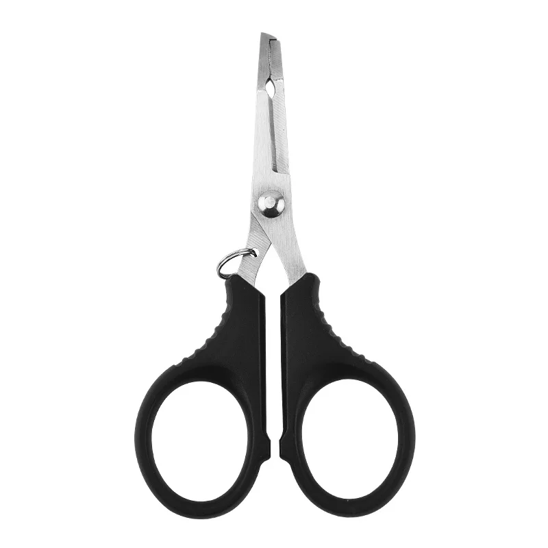 Tijeras de pesca inox dobladas y alicates para señuelos portátiles