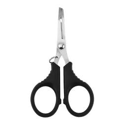 Tijeras de pesca inox dobladas y alicates para señuelos portátiles