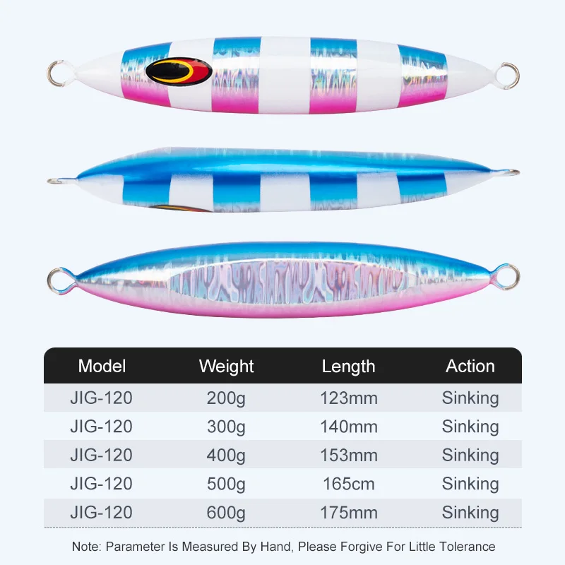 Obsession J120 Metal Jig hundidor agua salada - imagen 3