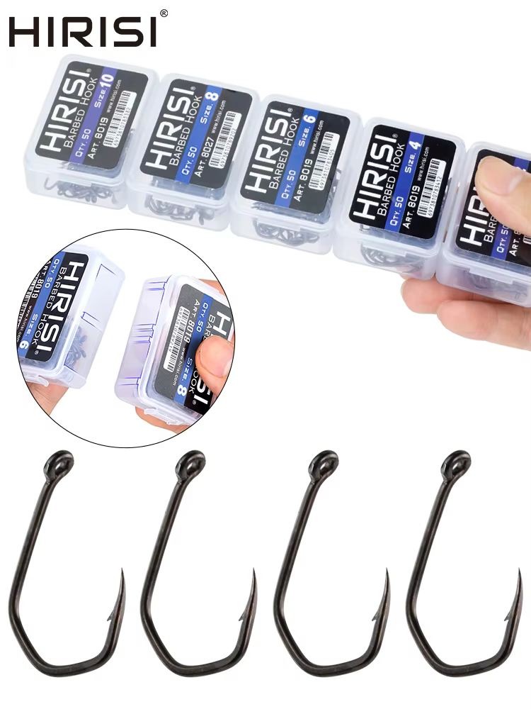 Anzuelos de garra 8019 con revestimiento PTFE – Acero alto carbono para carpa - imagen 4