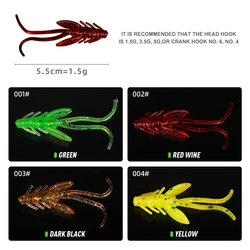 NGB DoliveCraw Señuelo suave de camarón 60mm Twintails Craws