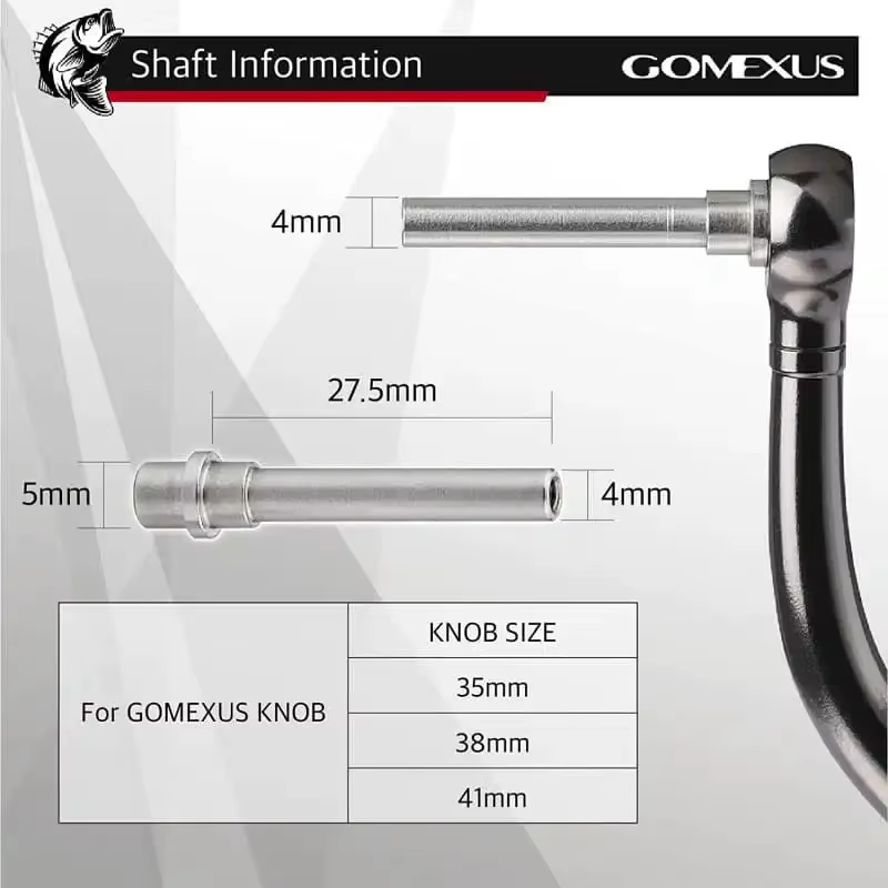 Gomexus eje y rodamiento de carrete de aleación para baitcasting - imagen 5