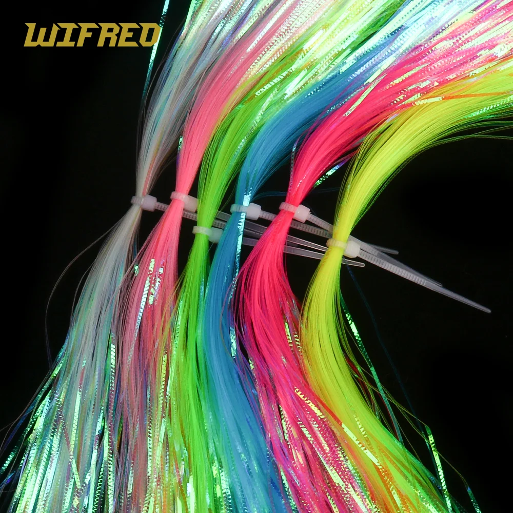 Flash corrugado Gliss N Glow iridiscente para Minnow Streamer - imagen 4