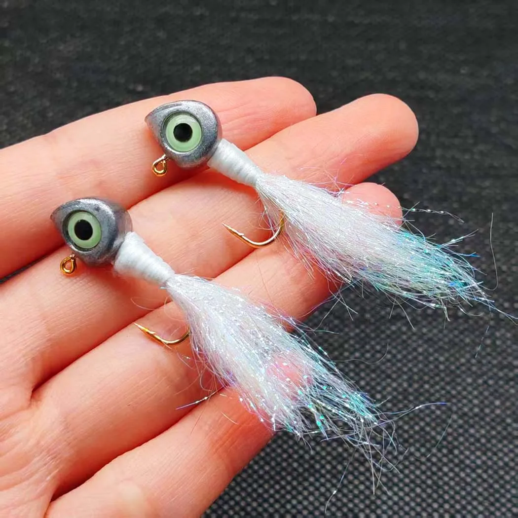 Cebos pesca de hielo Jigging para trucha, anzuelo de plomo antisaliva - imagen 5