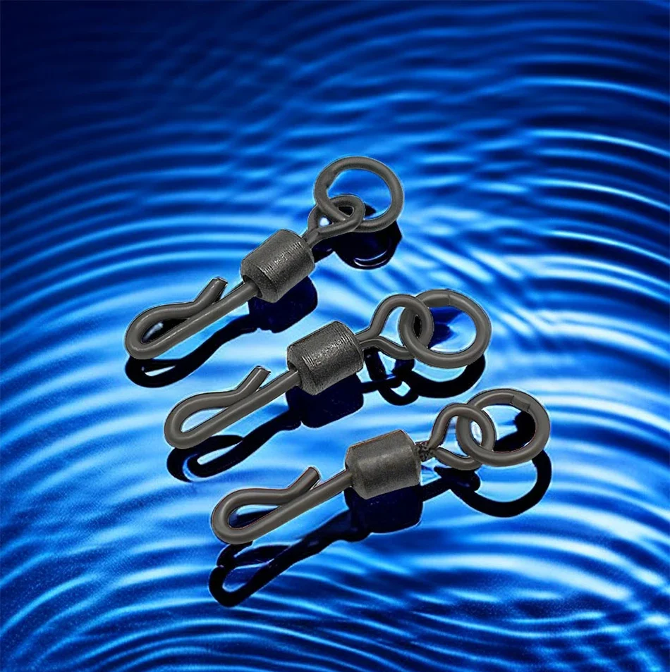 Eslabones giratorios de barril en negro mate