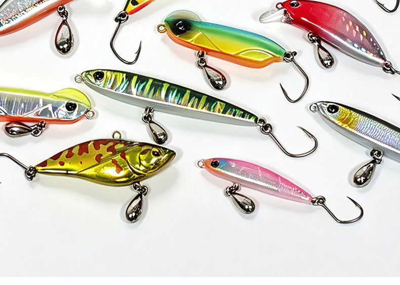 Detalle de los plomos de pesca y sus pesos