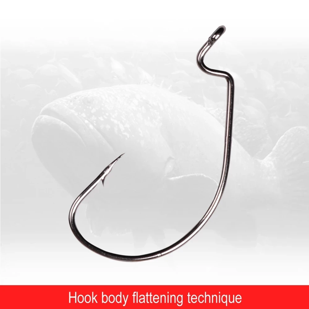 Anzuelos Crank Worm con púas para pesca de vinilo - imagen 2