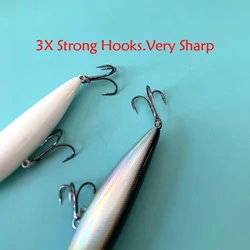 Jerkbait flotante 90mm – Andador de superficie para Lúcio y Lubina
