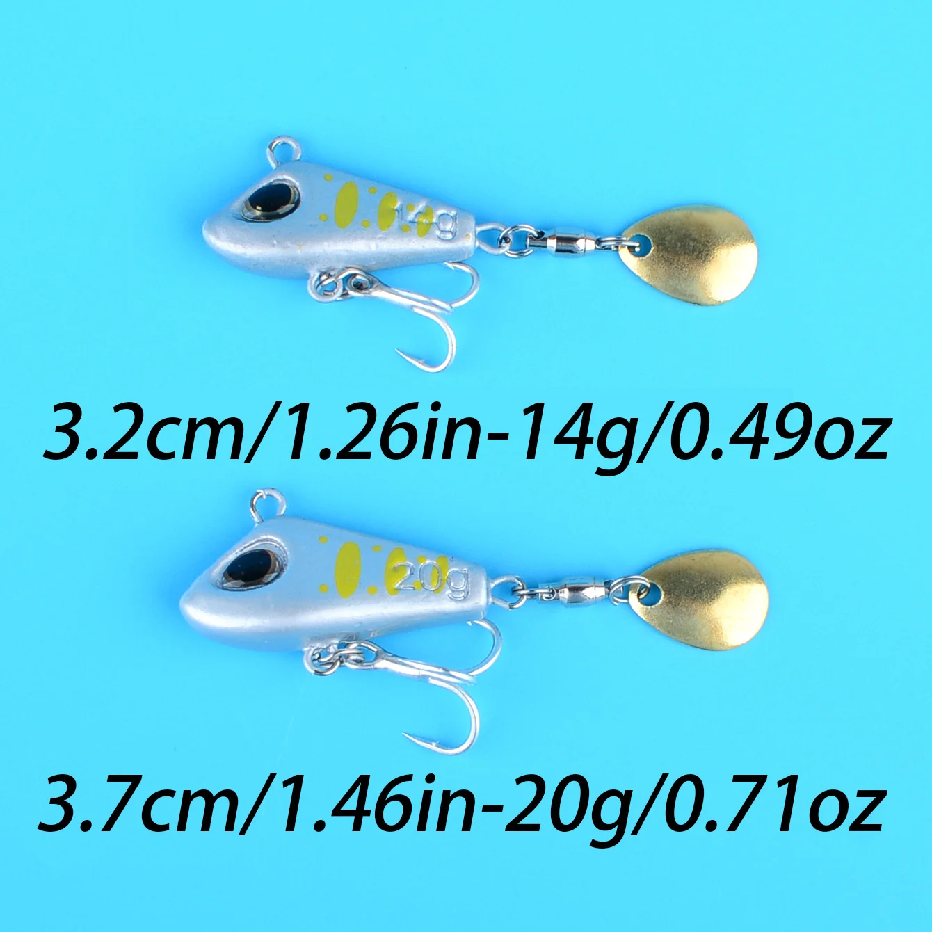Mini señuelos Vib con cuchara y pin crankbait, hundimiento - imagen 5