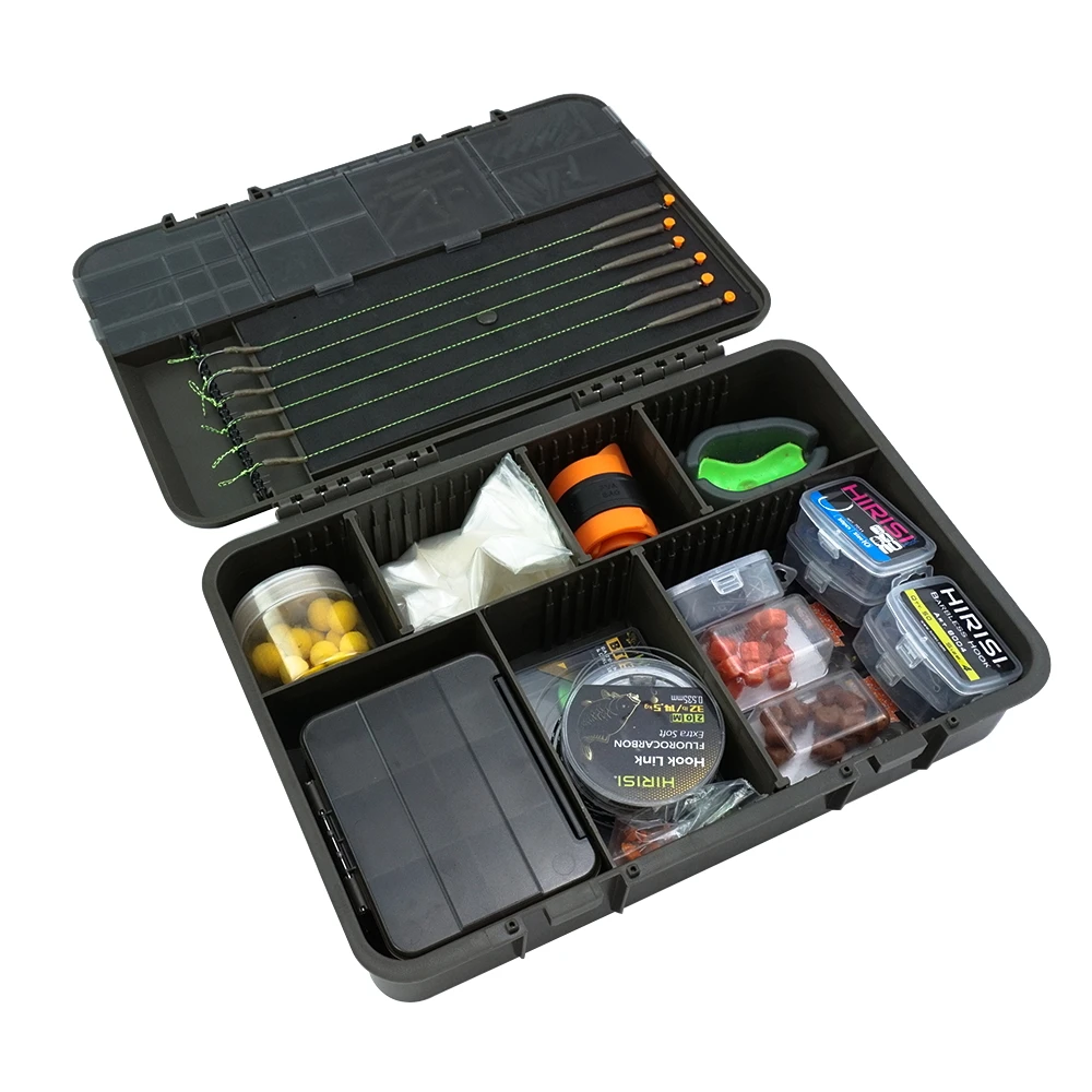Caja de pesca Hirisi W511 – Portátil multiusos con compartimentos para carpa - imagen 5