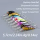 Crankbait de hundimiento Minnow con anzuelos triples y ojos 3D