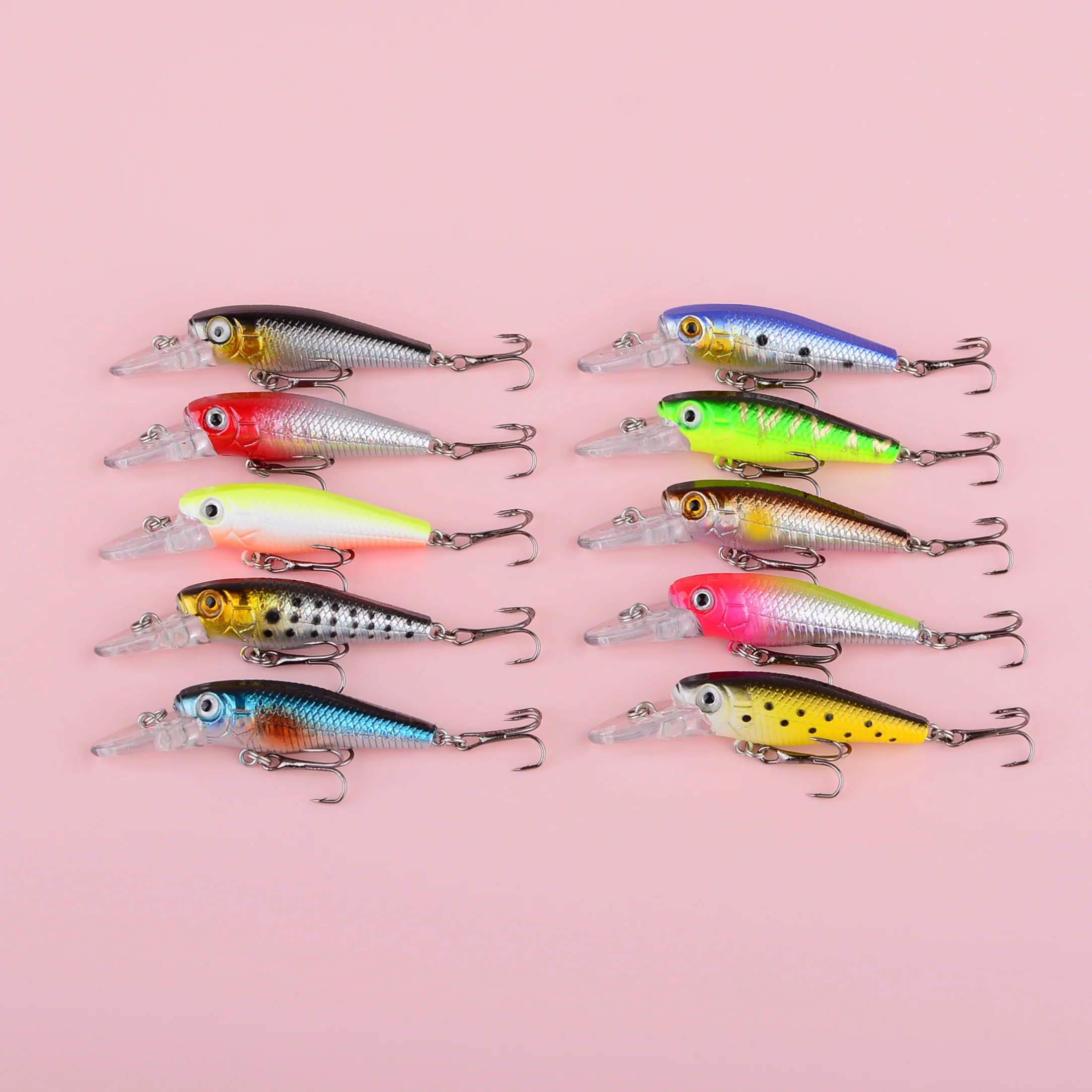 Señuelo Minnow Wobbler Jerkbait Crankbait para lucio y lubina - imagen 5