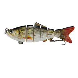 Swimbait hundimiento multiarticulado – Señuelo duro para agua salada