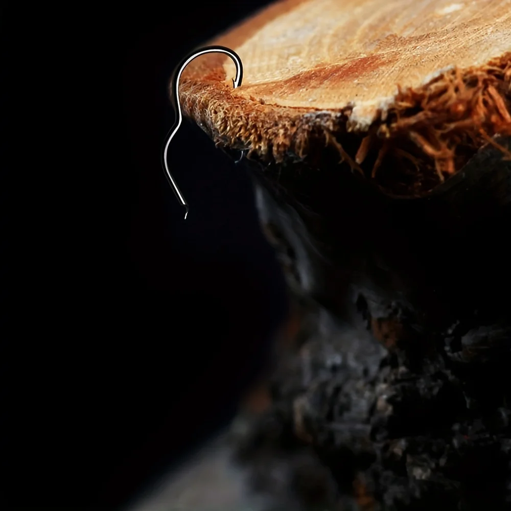 Anzuelos de acero al carbono – Afilados con púas y ojo para enganche - imagen 3