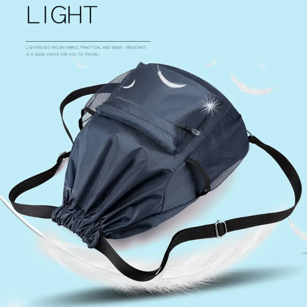 Mochila con cordón de nailon lavable – Gran capacidad unisex - imagen 5