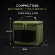 Anglin bolsa verde para aparejos de carpa con compartimentos y asas - imagen 4