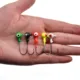 Anzuelo Jig Head color cabeza redonda para vinilo y trucha - imagen 5