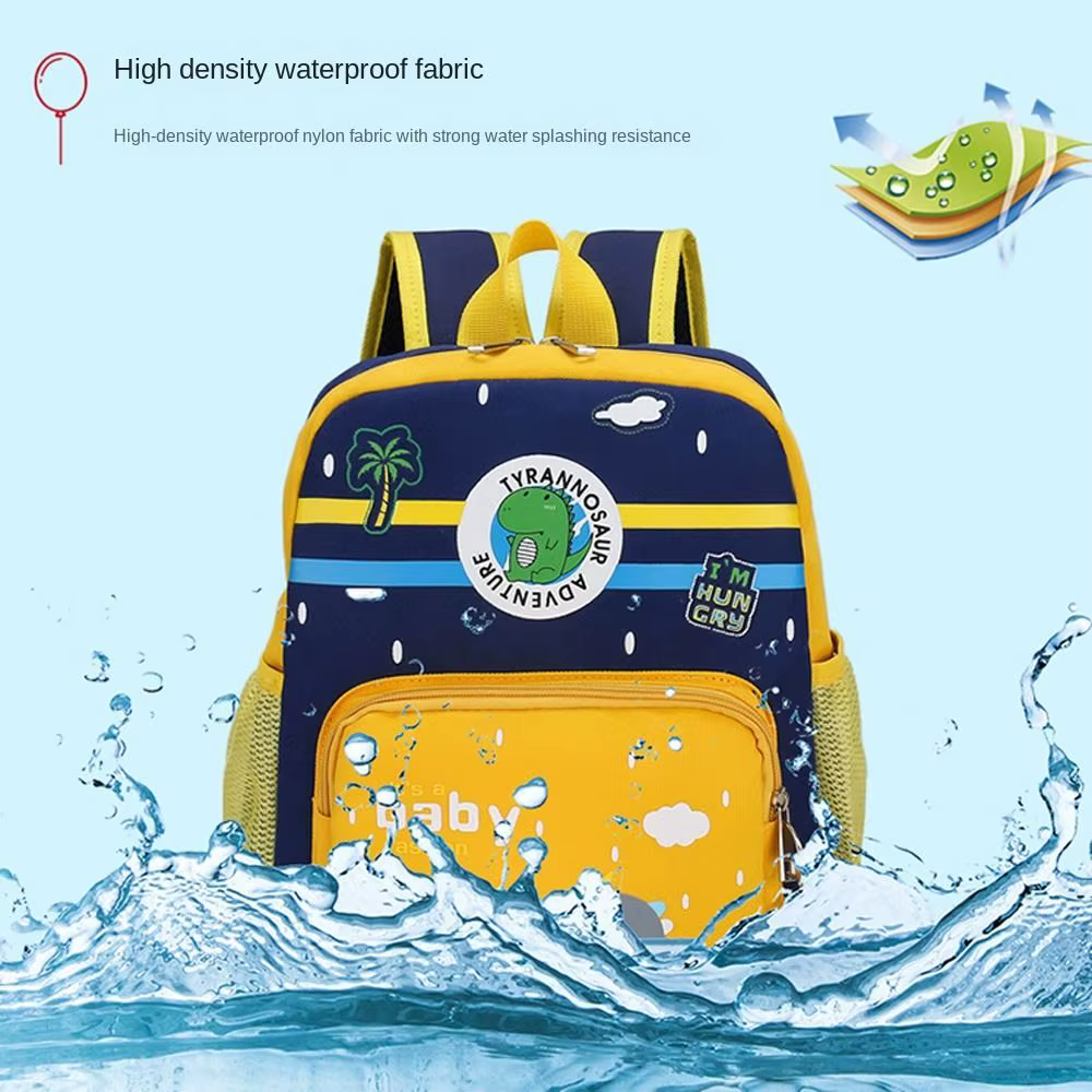 Mochila infantil de dinosaurio, ligera e impermeable para preescolar - imagen 2