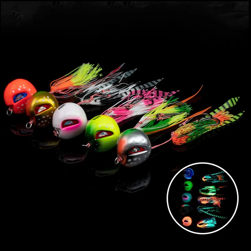 Inchiku de Metal Galvanizado con Brillo UV y Ojos 3D para Jigging - imagen 3
