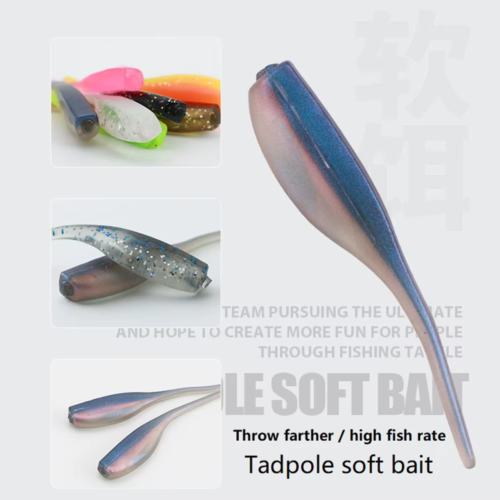 Swimbait Renacuajo Bicolor MAGBLUE 50mm - imagen 3