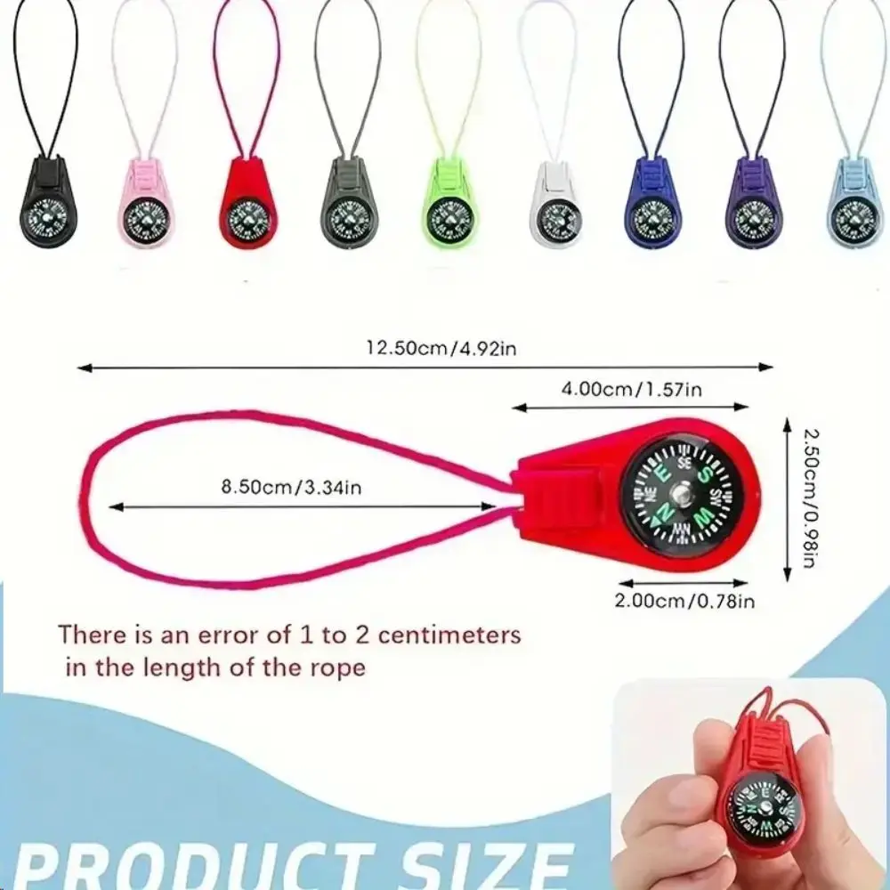 Brújula de bolsillo impermeable en plástico para senderismo - imagen 5
