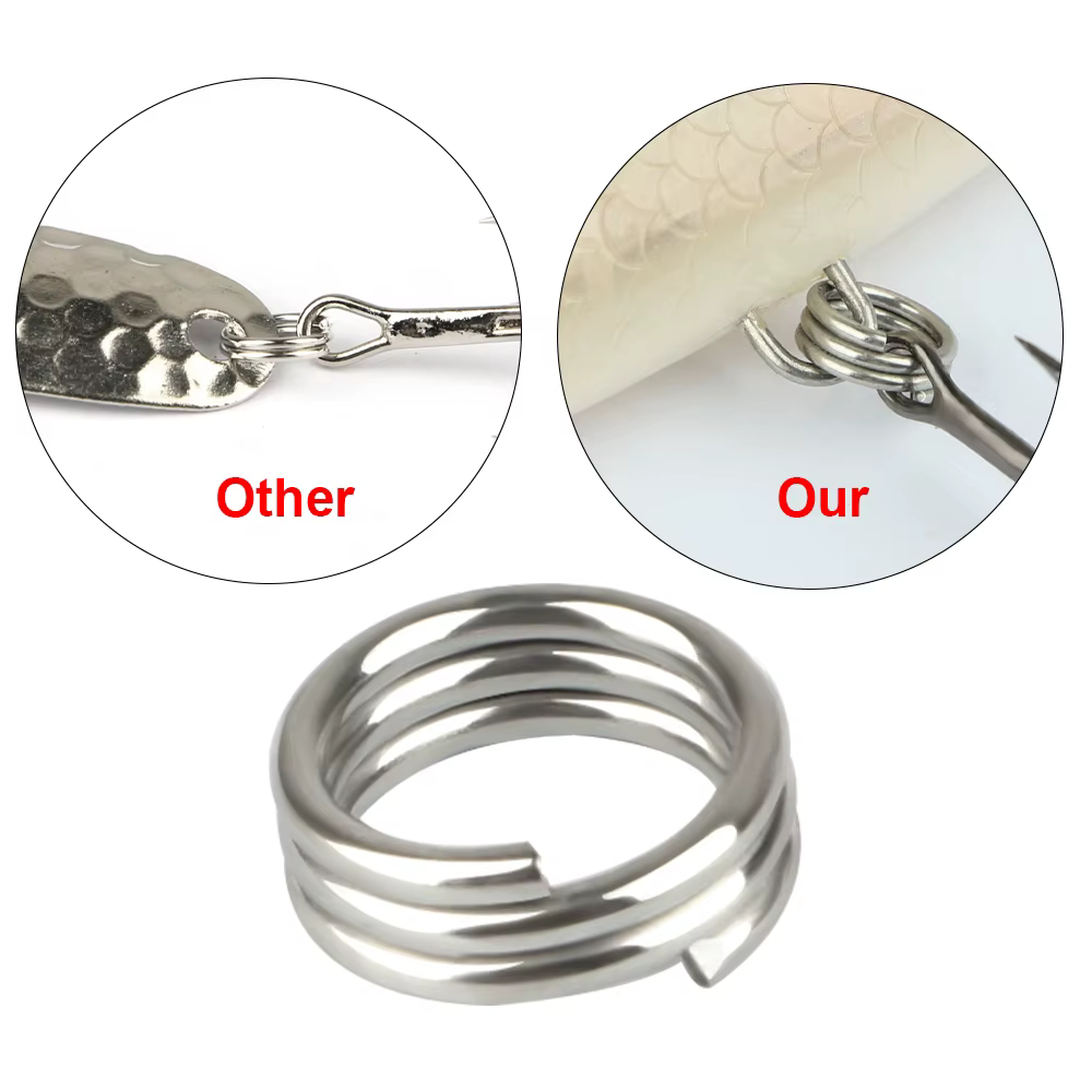 FTK Anillos divididos acero inoxidable para señuelos - imagen 2