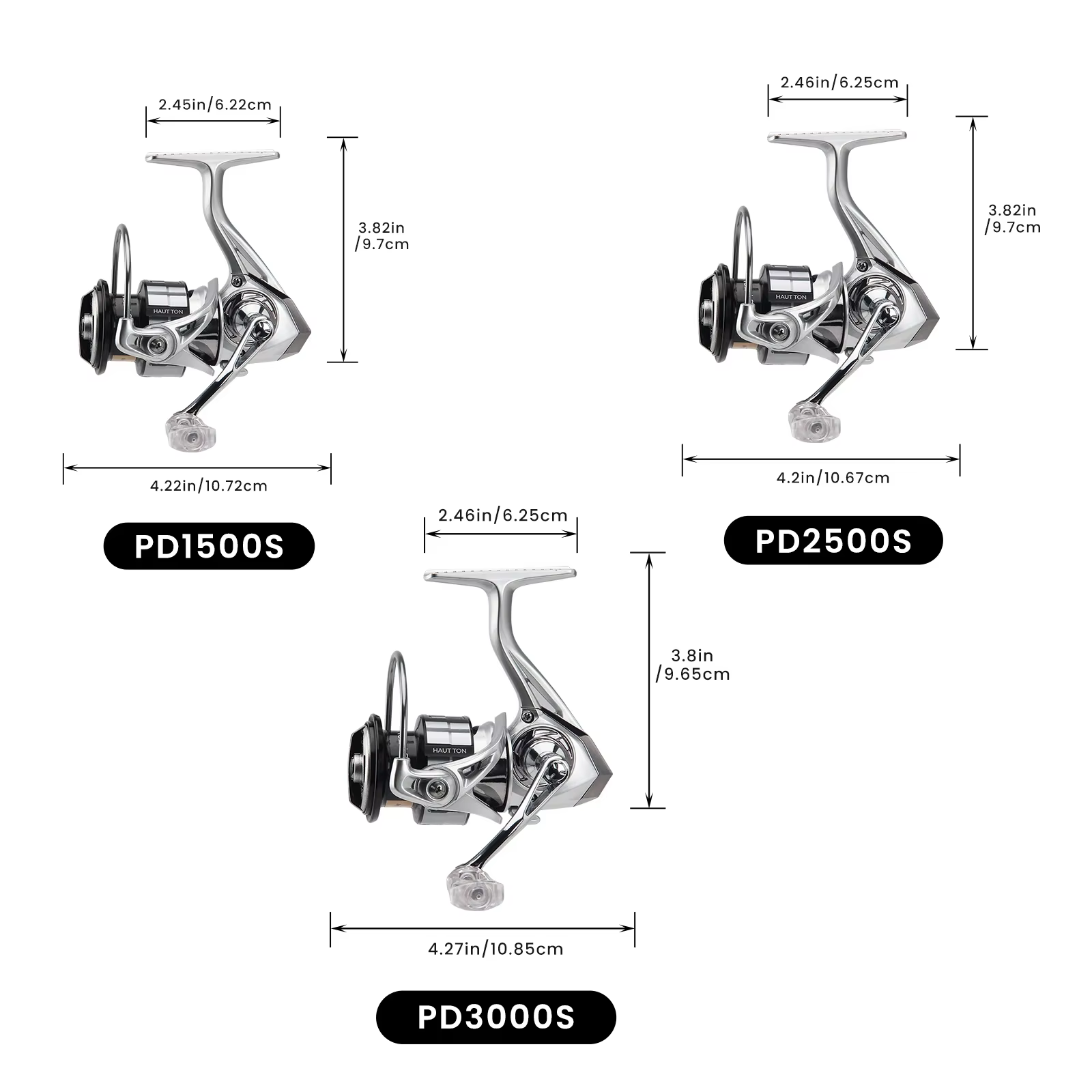 Carrete Spinning Ultraligero con 7+1 Rodamientos y Freno de 8 kg - imagen 3