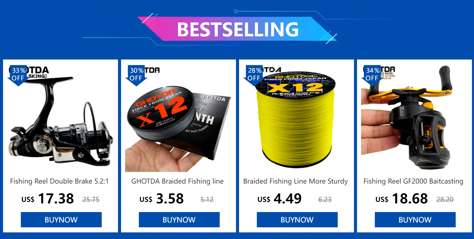 Bolsa de pesca cilíndricaGHOTDA