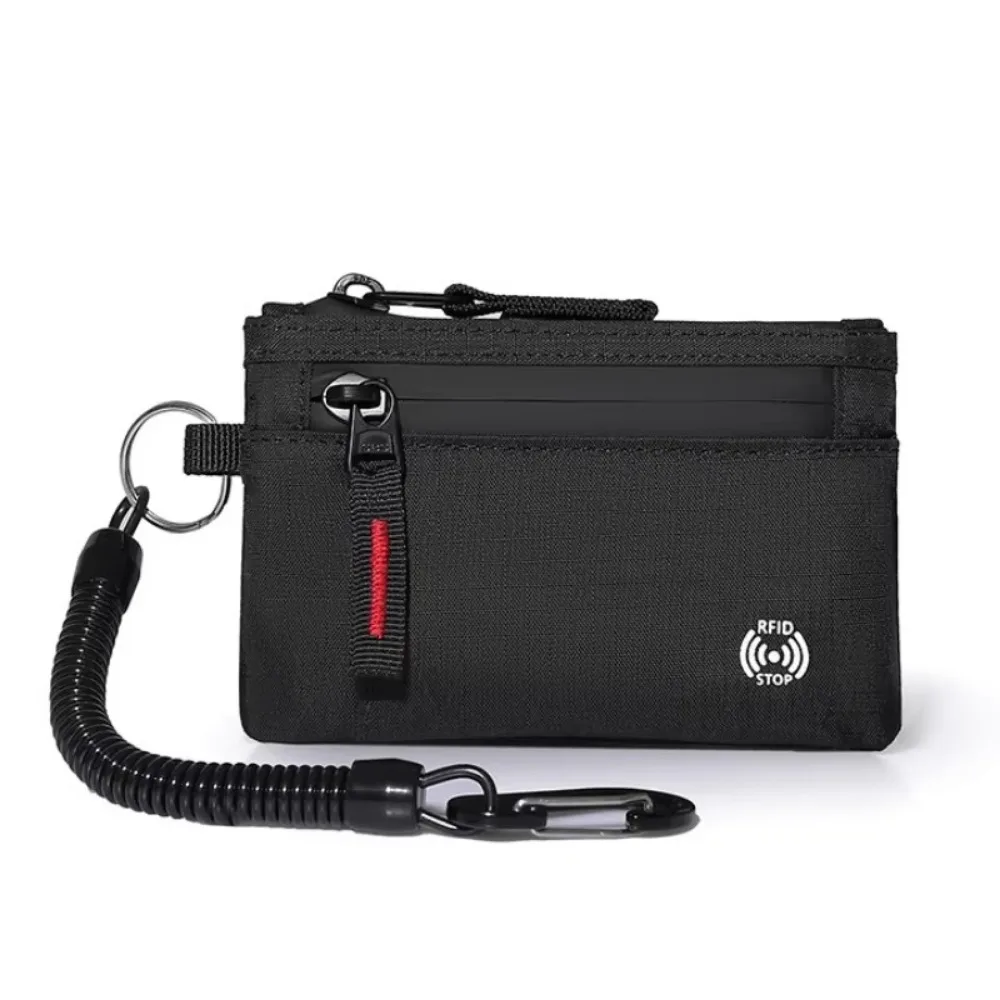 Cartera RFID antifraude con bloqueo y cierre para tarjetas hombre - imagen 5
