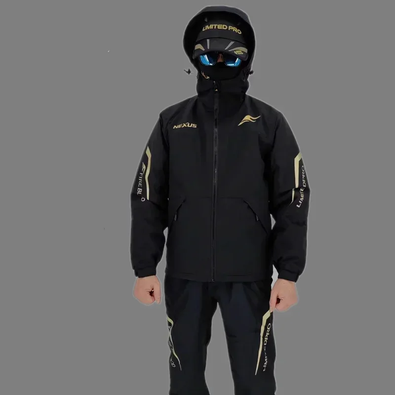 Ropa de pesca impermeable polar grueso – Chaqueta y pantalón - imagen 5